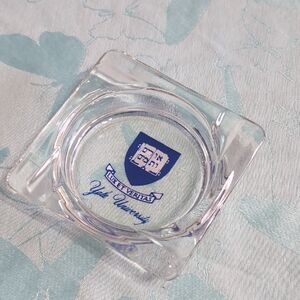 Yale University Glass Ashtray